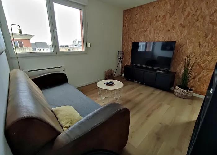 Terrasse Sud Dernier Etage + Parking Apartamento El Havre